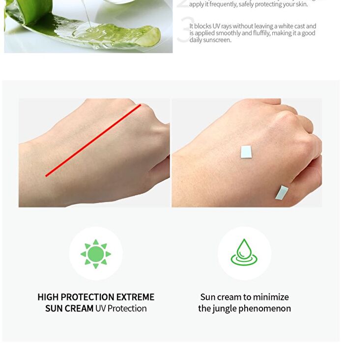 High Protection Sun Cream Sachet - 3 Types - Long Lasting