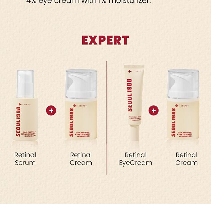 Ksecret YesStyle Exclusive SEOUL 1988 Eye Cream : Retinal Liposome 4% + Fermented Bean Mini - 10ml