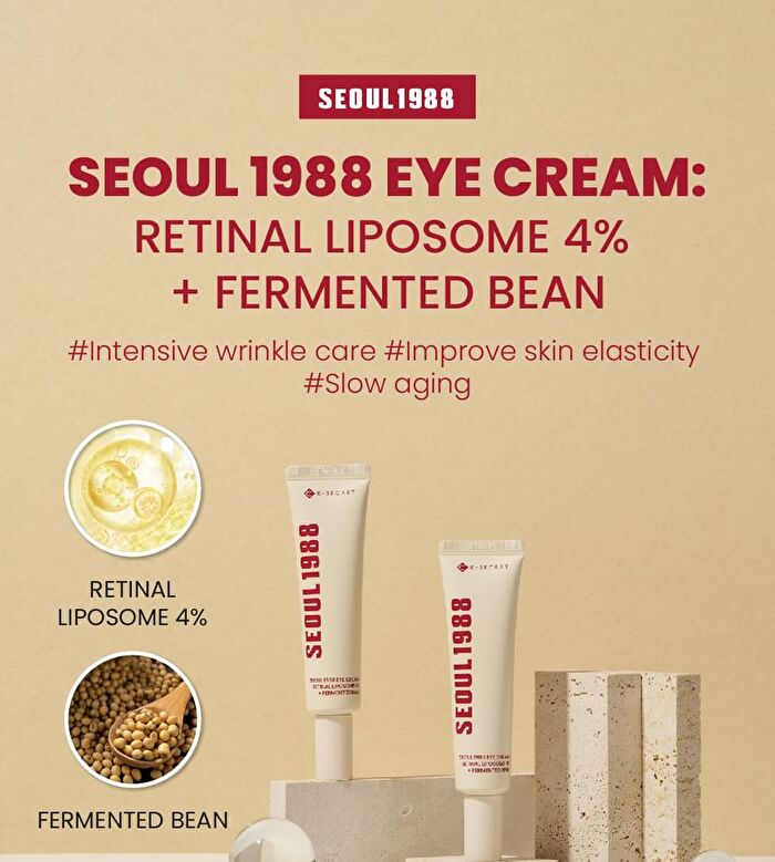 Ksecret YesStyle Exclusive SEOUL 1988 Eye Cream : Retinal Liposome 4% + Fermented Bean Mini - 10ml