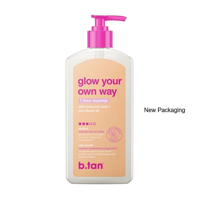 b.tan glow your own way - express self tan lotion - 236ml