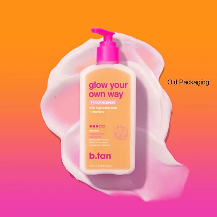 b.tan glow your own way - express self tan lotion - 236ml