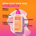 b.tan glow your own way - express self tan lotion - 236ml