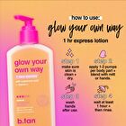 b.tan glow your own way - express self tan lotion - 236ml