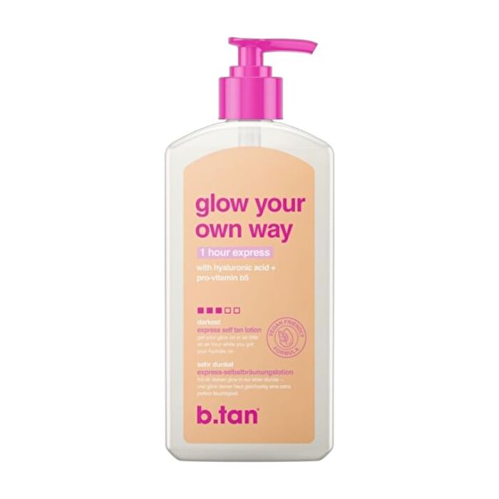 b.tan glow your own way - express self tan lotion - 236ml