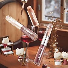 Leemember Double-Ended Liquid Lipstick Red Wine Edition - 3 Colors - #WN02 Candle Wine Brown - 2.2g x 2