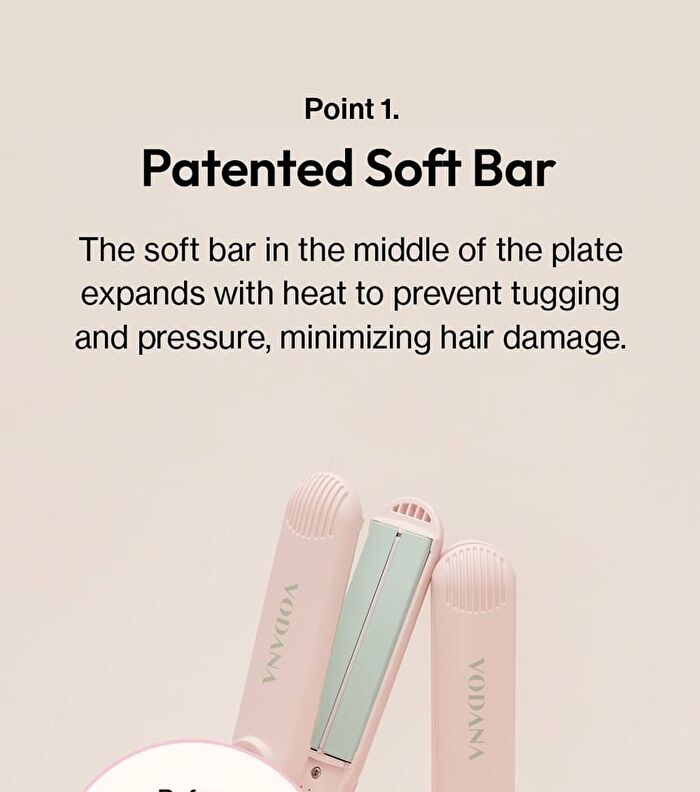 Softbar Flat Iron - 5 Types - Pink Vanilla