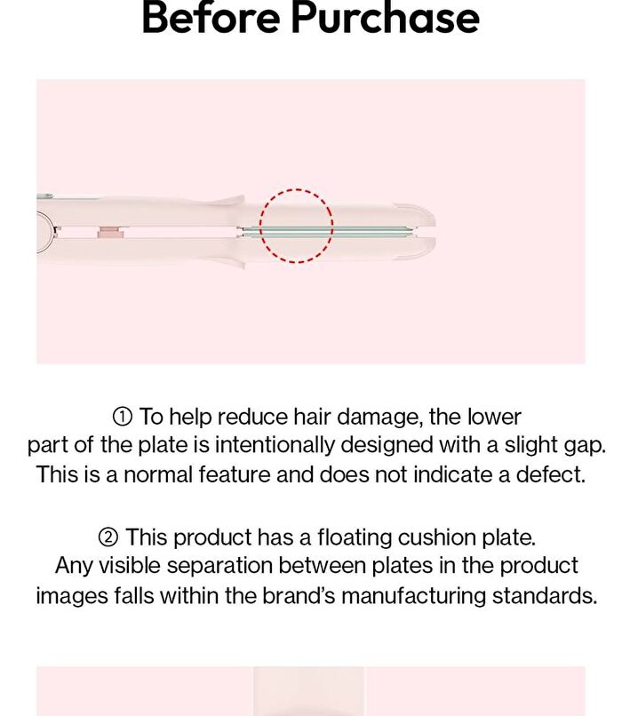 Softbar Flat Iron - 5 Types - Pink Vanilla
