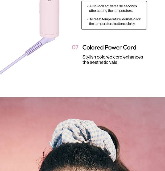Compact Wave Iron - 2 Types - Pink Lavender