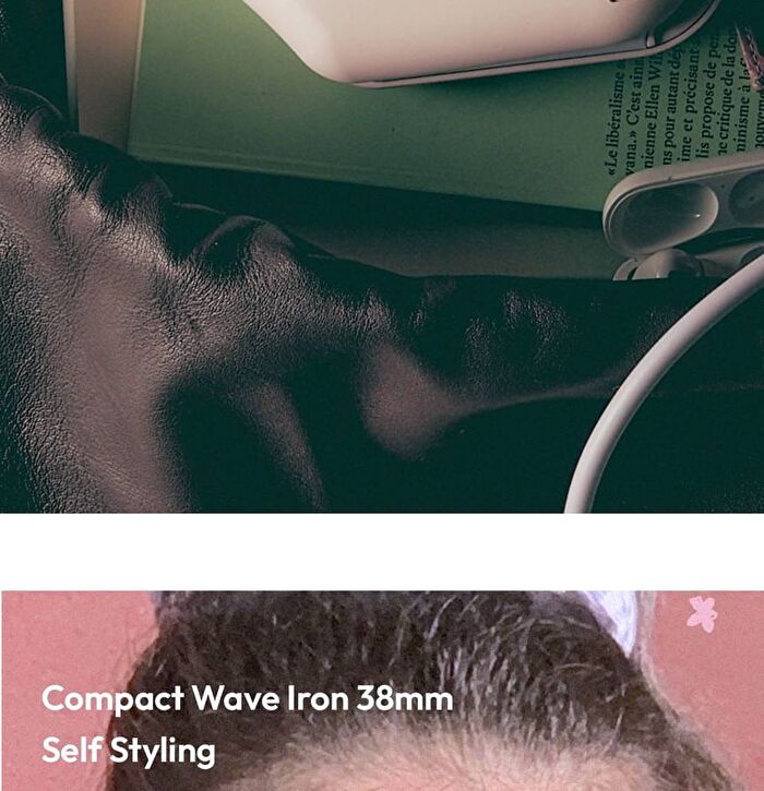 Compact Wave Iron - 2 Types - Pink Lavender