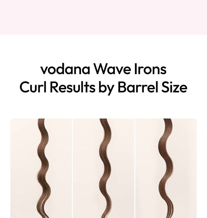 Compact Wave Iron - 2 Types - Pink Lavender