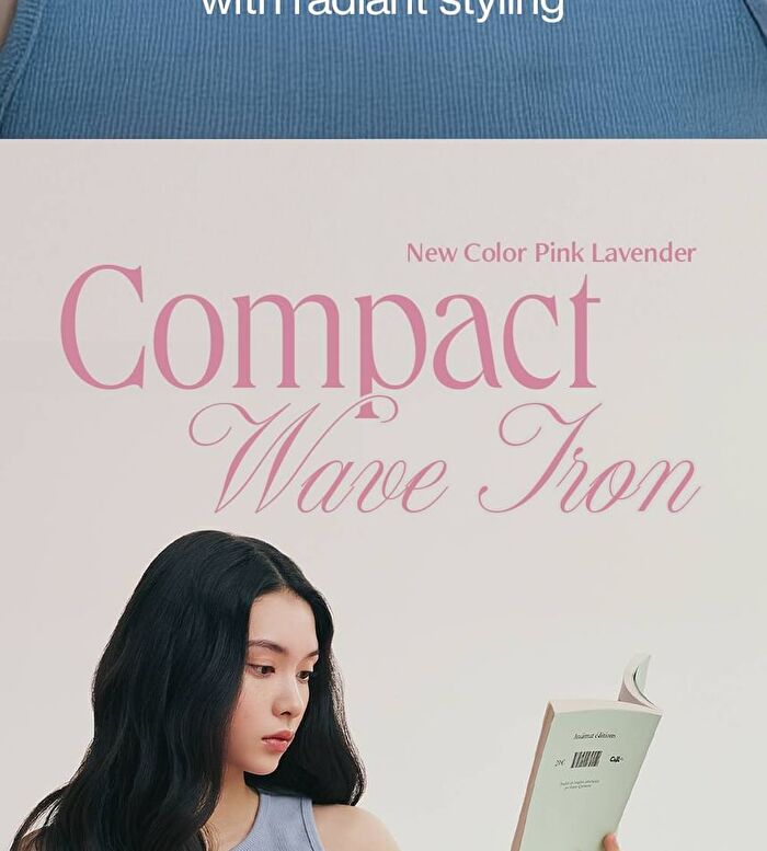 Compact Wave Iron - 2 Types - Pink Lavender