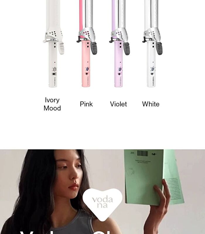 Glamwave Curling Iron 40mm - 3 Types - Violet