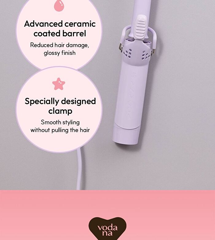 Glamwave Curling Iron 40mm - 3 Types - Violet