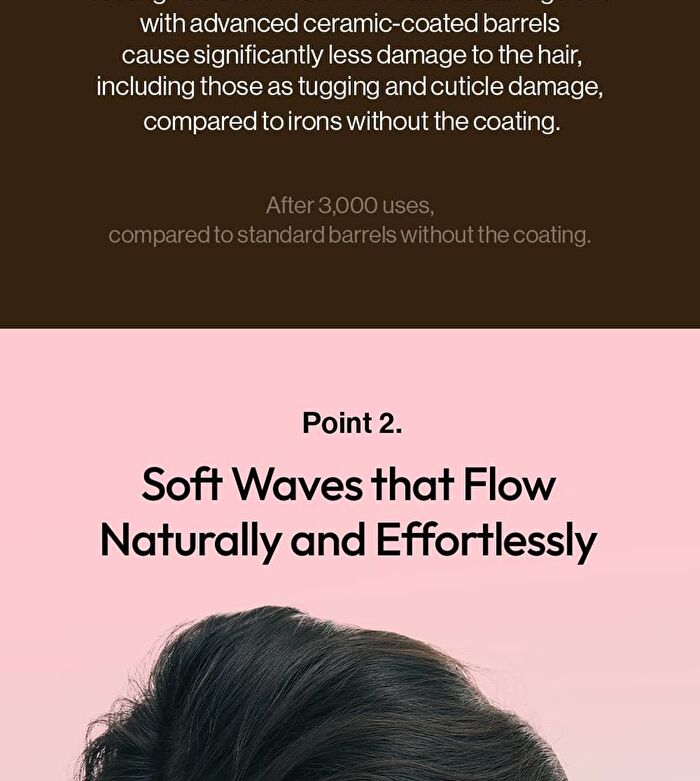 Glamwave Curling Iron 40mm - 3 Types - Violet