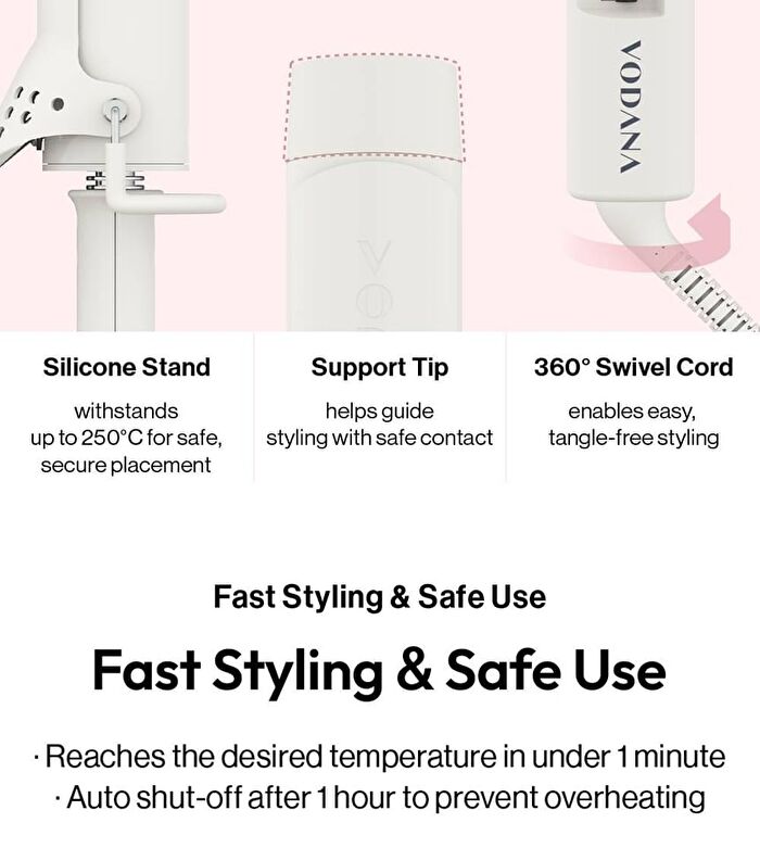 Glamwave Curling Iron 40mm - 3 Types - Violet