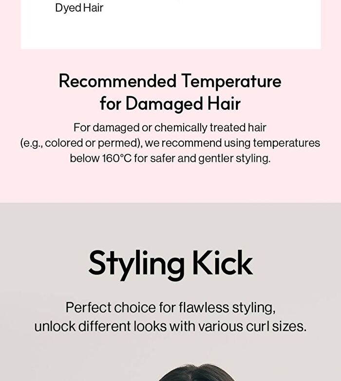 Glamwave Curling Iron 40mm - 3 Types - Violet