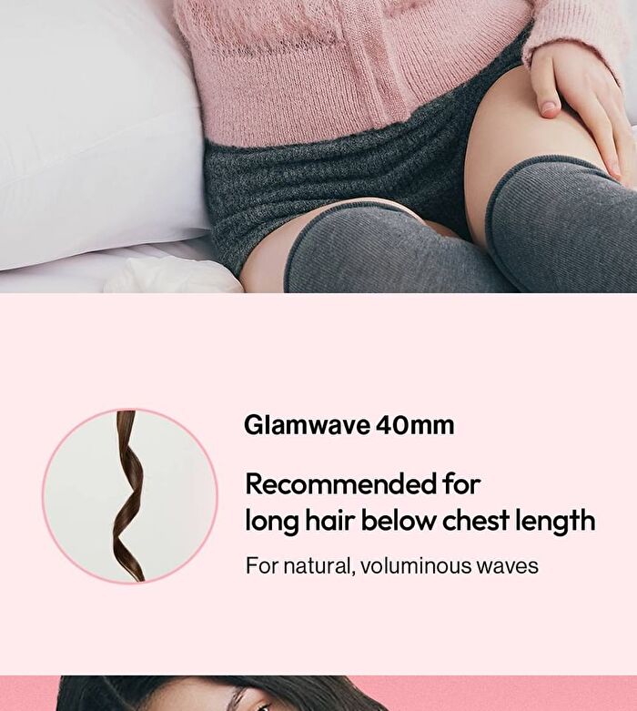 Glamwave Curling Iron 40mm - 3 Types - Violet