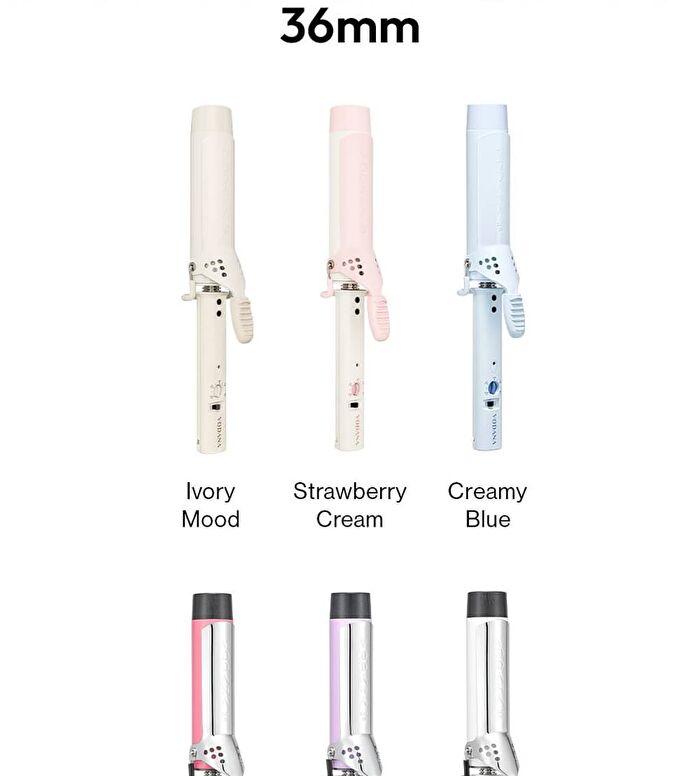 Glamwave Curling Iron 36mm - 6 Types - Pink