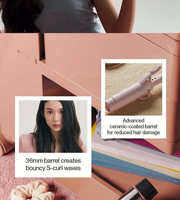 Glamwave Curling Iron 36mm - 6 Types - Pink