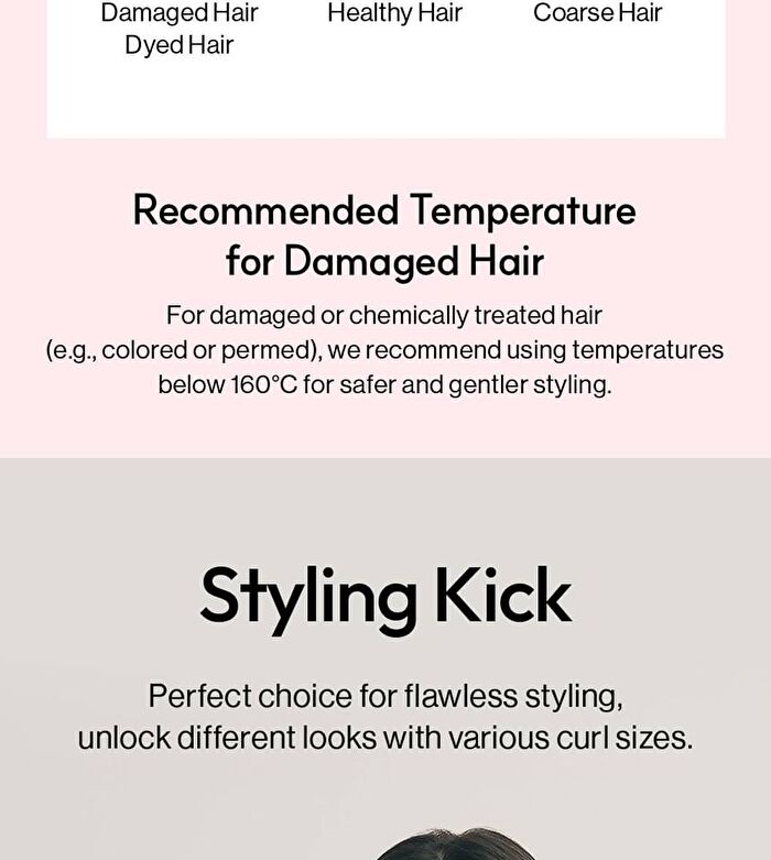 Glamwave Curling Iron 36mm - 6 Types - Pink