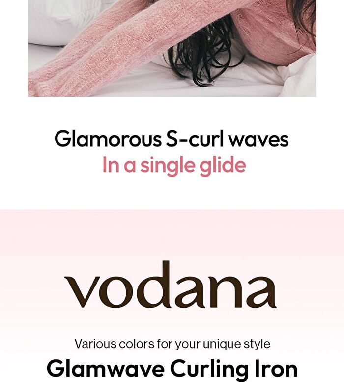 Glamwave Curling Iron 36mm - 6 Types - Pink