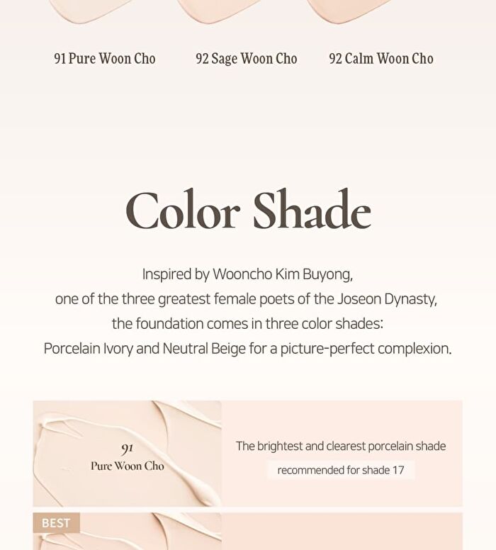 Prelude Dinto Woon Cho Blur-Matte Liquid Foundation - 3 Colors - #93 Calm Woon Cho