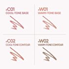 Soft Matte Lip Liner - 4 Colors - #C01 Cool-Tone Base - 1.25g
