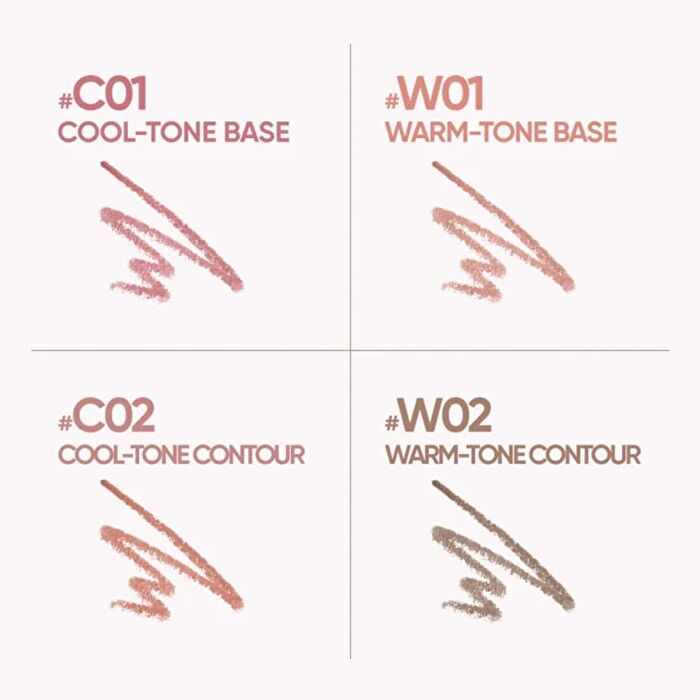 Soft Matte Lip Liner - 4 Colors - #W01 Warm-Tone Base - 1.25g
