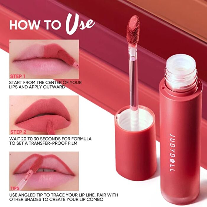 Silky Matte Lip Ink - 8 Colors - #07 Burgundy Ink - 5g