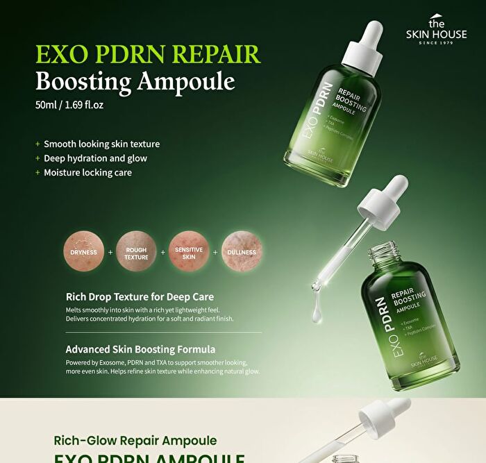 the SKIN HOUSE EXO PDRN Repair Boosting Ampoule - 50ml