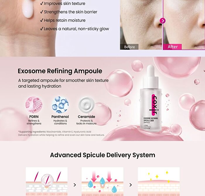 coxir Exosome Refining Spicule 3000 Ampoule - 50ml