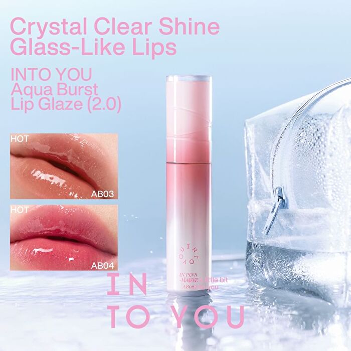 Into You Aqua Burst Lip Glaze 2.0 - 6 Colors - #AB05 Tea Mambo - 3g