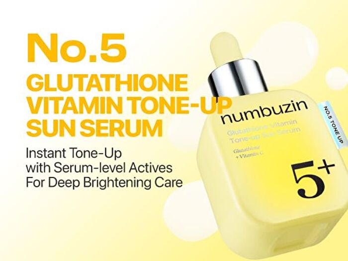 numbuzin No.5 Glutathione Vitamin Tone-up Sun Serum - 30ml
