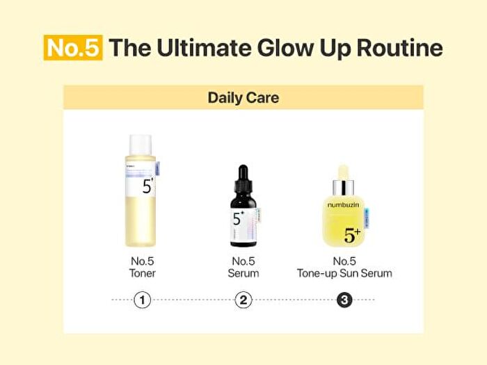 numbuzin No.5 Glutathione Vitamin Tone-up Sun Serum - 30ml