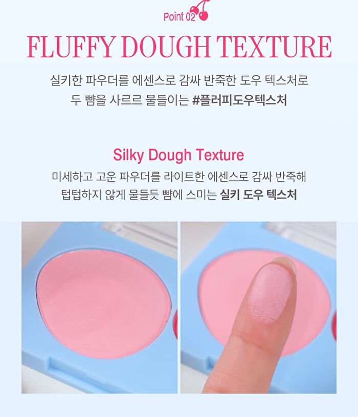 Fluffy Dual Blusher - 4 Types - #02 Rosy Beige