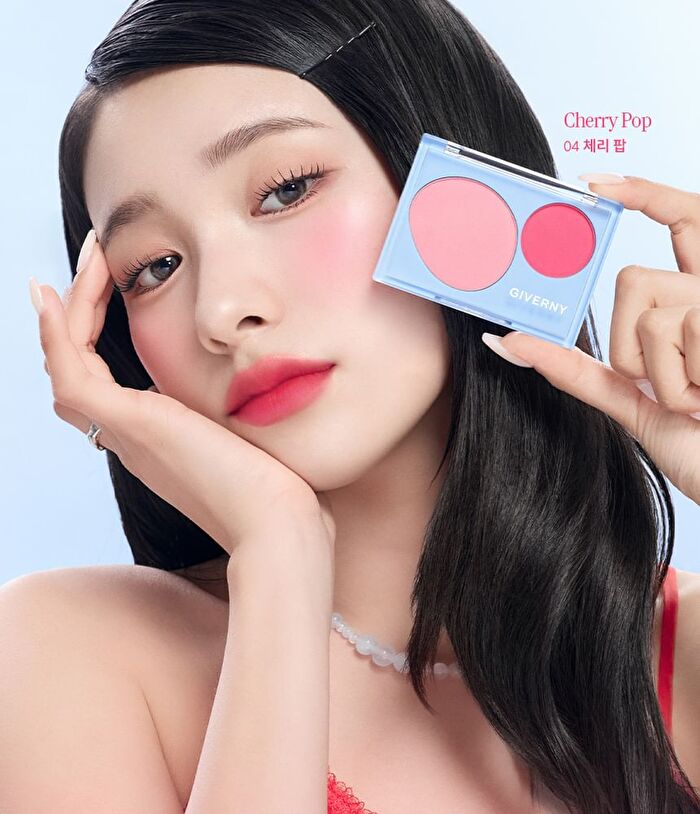 Fluffy Dual Blusher - 4 Types - #03 Cloud Pink