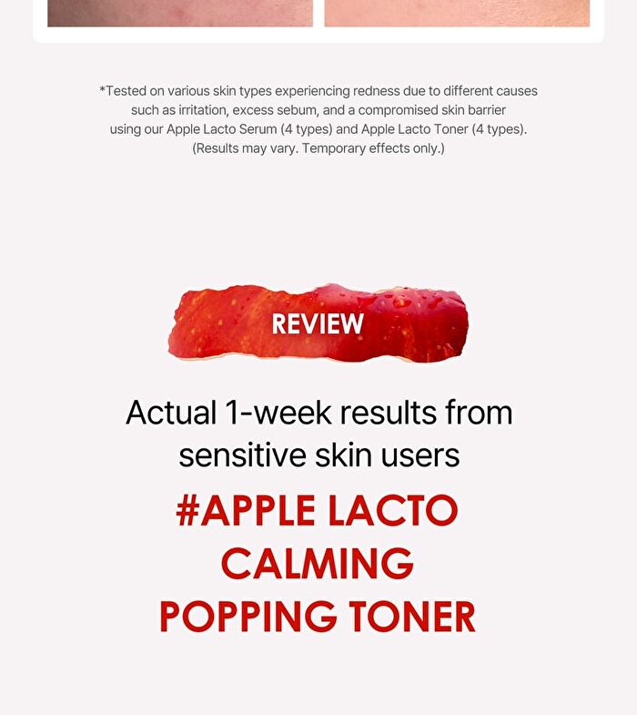 Apple Lacto Calming Popping Toner - 95g