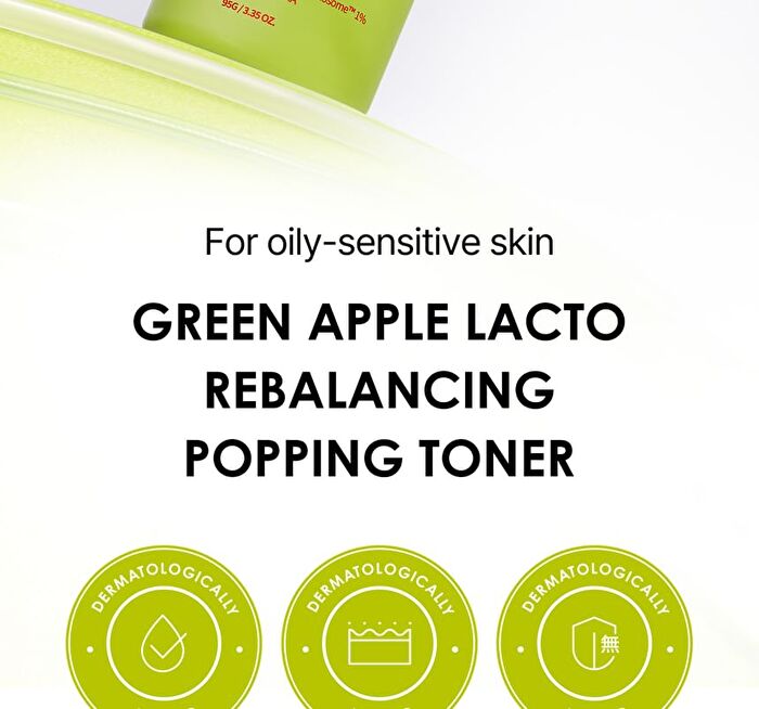 Green Apple Lacto Rebalancing Popping Toner - 95g