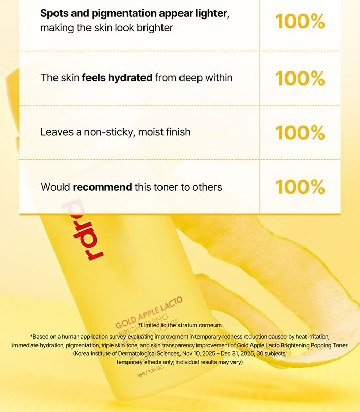 Gold Apple Lacto Brightening Popping Toner - 95g