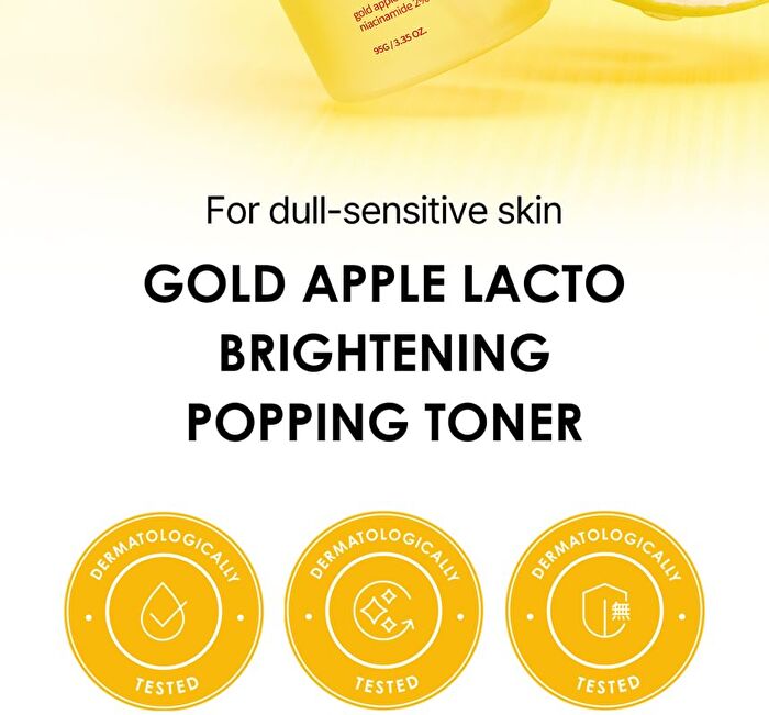 Gold Apple Lacto Brightening Popping Toner - 95g