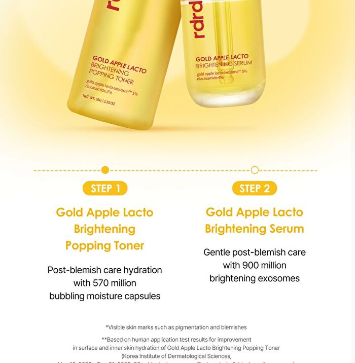 Gold Apple Lacto Brightening Popping Toner - 95g
