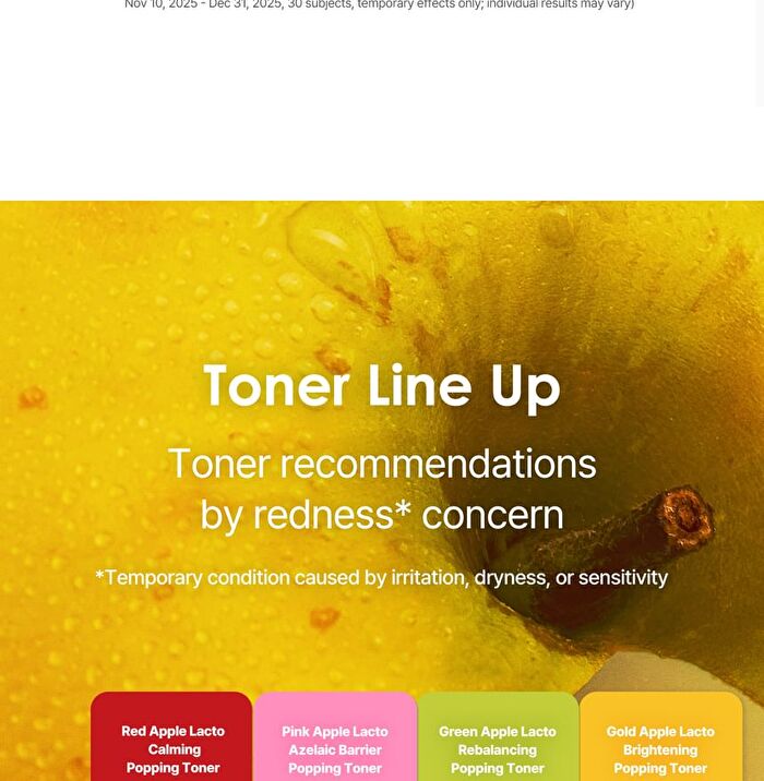 Gold Apple Lacto Brightening Popping Toner - 95g