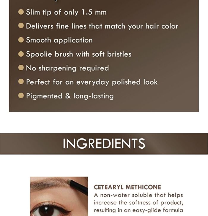 Pro Slim Brow Pencil - Taupe Brown