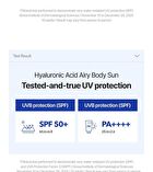 Hyaluronic Acid Airy Body Sun Cream - 150ml