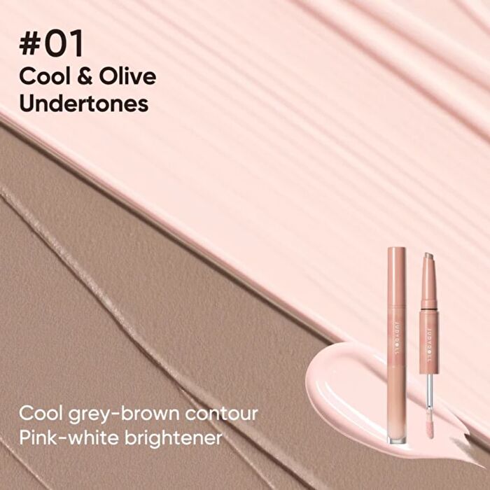 Dual-Ended Contour Stick - 2 Colors - #02 Warm Yellow Undertones