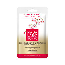 Hada Labo Tokyo Premium Hyaluronic Acid Glow & Anti Stress Sheet Mask Face Day 23ml