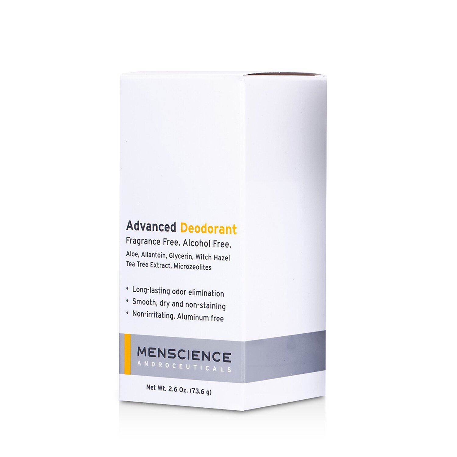 Menscience Advanced Deodorant - Fragrance Free 73.6g/2.6oz | Cosmetics ...