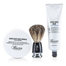 Baxter Of California Shave 1.2.3 Set: Shave Formula + Balm + Bürste 3pcs