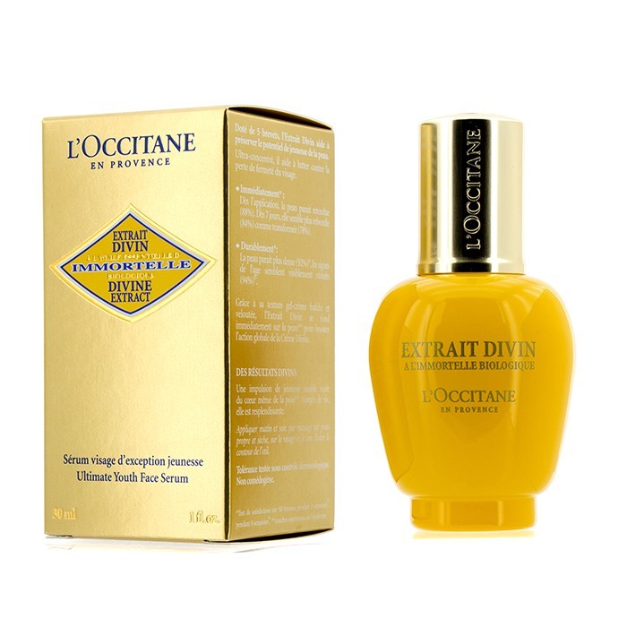 anti reviews aging l'occitane Extract Divine Immortelle Serum L'Occitane Ultimate Youth
