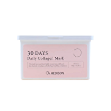 Dr. Hedison Set 30 Days Daily Collagen Vegan Intense Hydration Sheet Mask Face Daily 30 Pcs 320 G